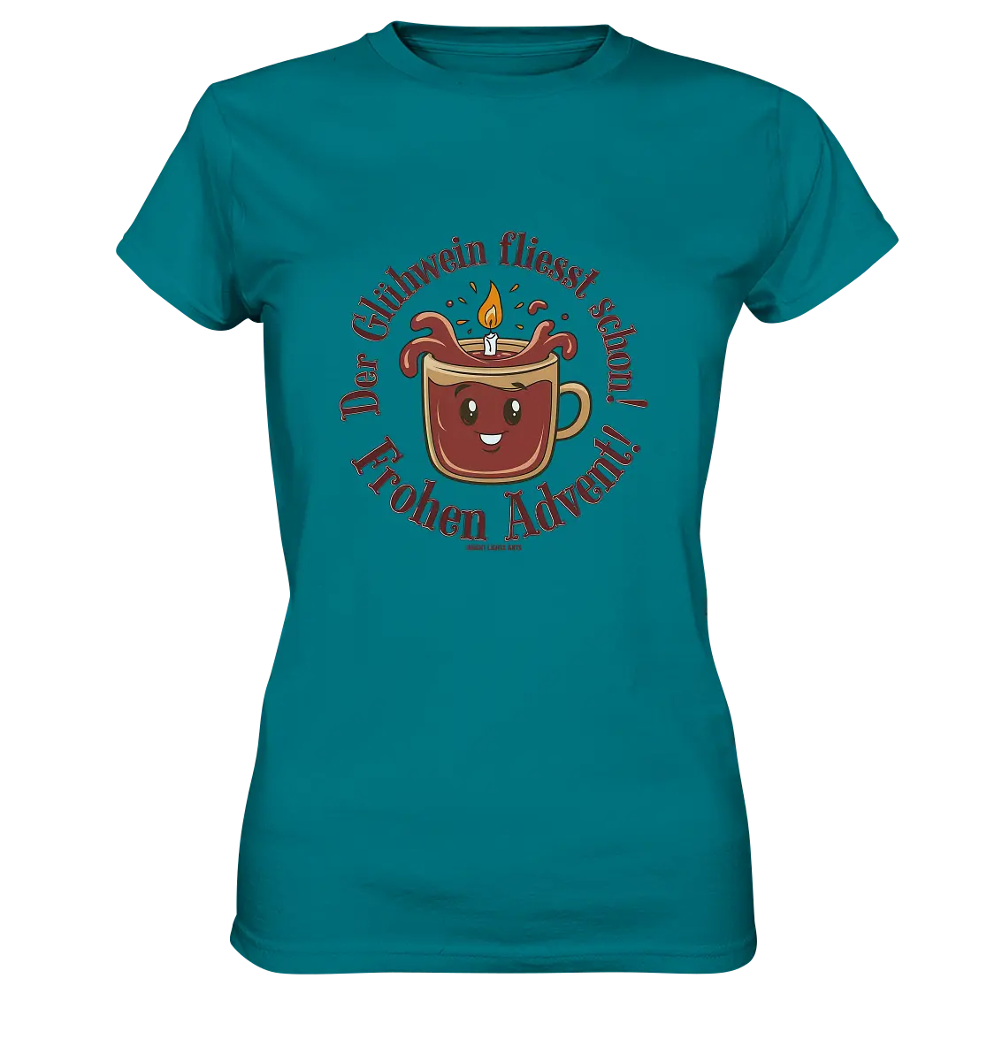 Glühwein & Advent – Ein humorvolles Festtags-Design - Ladies Premium Shirt Bright Lights Arts