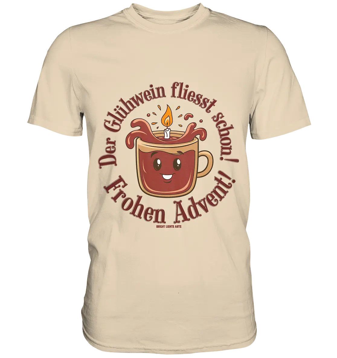 Glühwein & Advent – Ein humorvolles Festtags-Design - Premium Shirt Bright Lights Arts