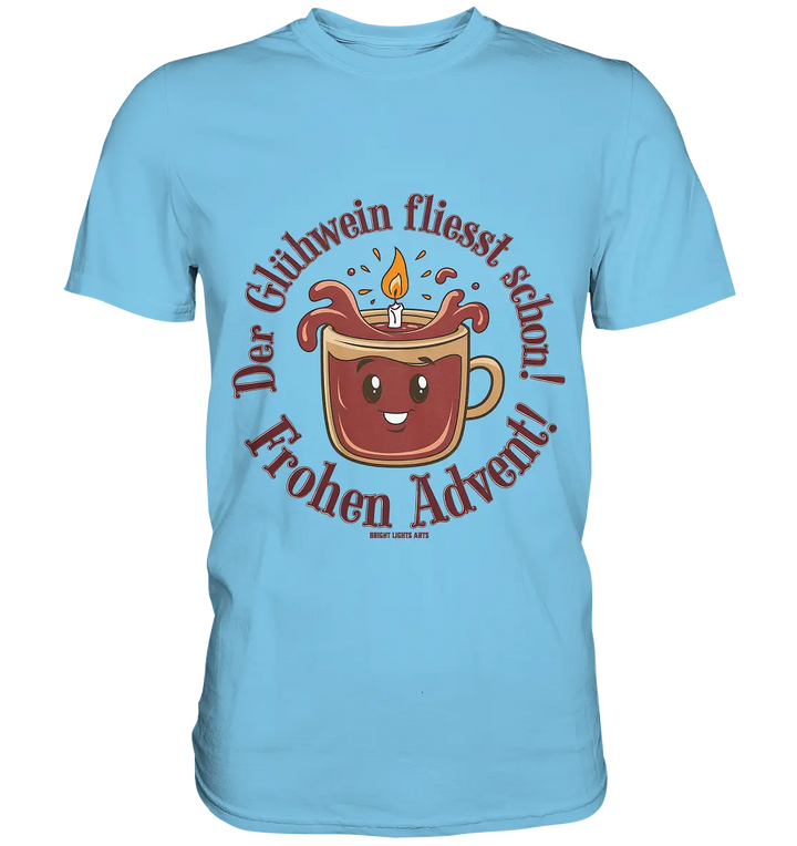 Glühwein & Advent – Ein humorvolles Festtags-Design - Premium Shirt Bright Lights Arts