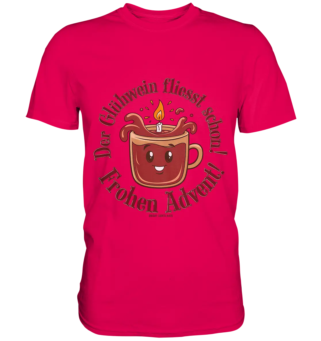 Glühwein & Advent – Ein humorvolles Festtags-Design - Premium Shirt Bright Lights Arts
