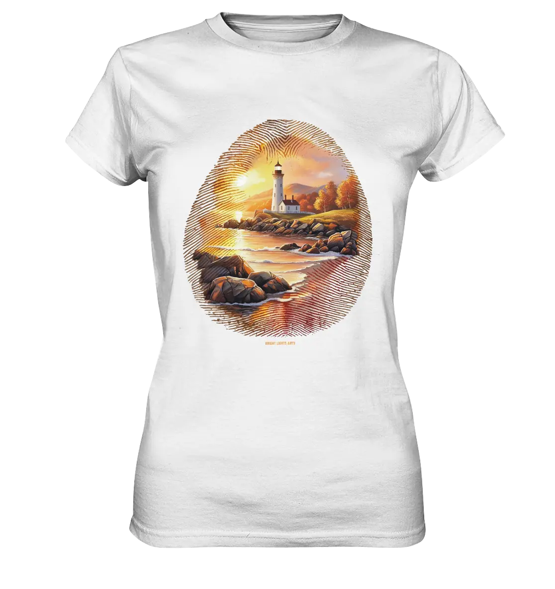 Goldene Stille - Ladies Premium Shirt Bright Lights Arts