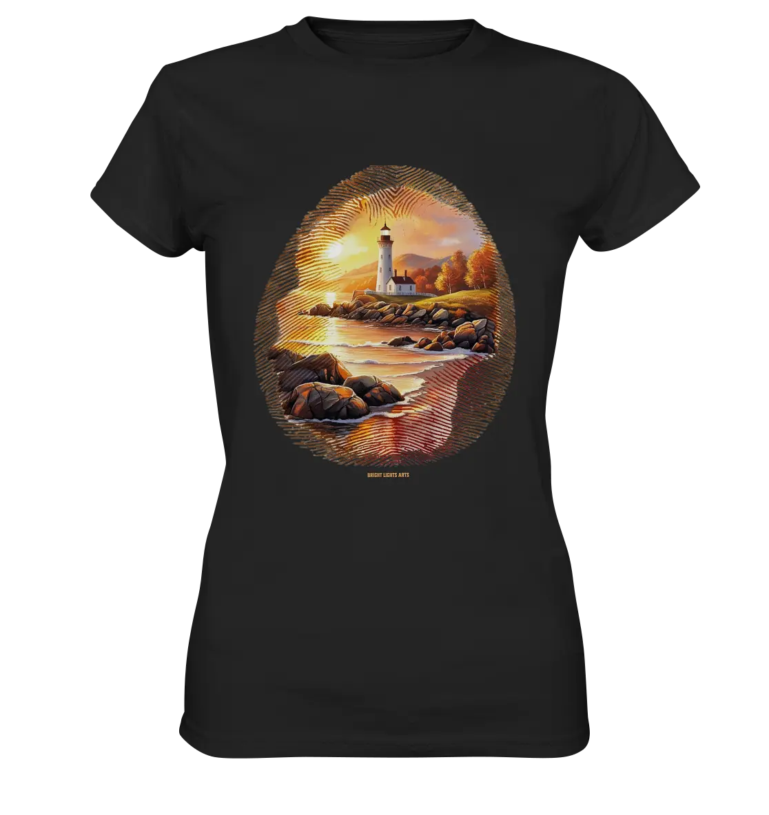 Goldene Stille - Ladies Premium Shirt Bright Lights Arts