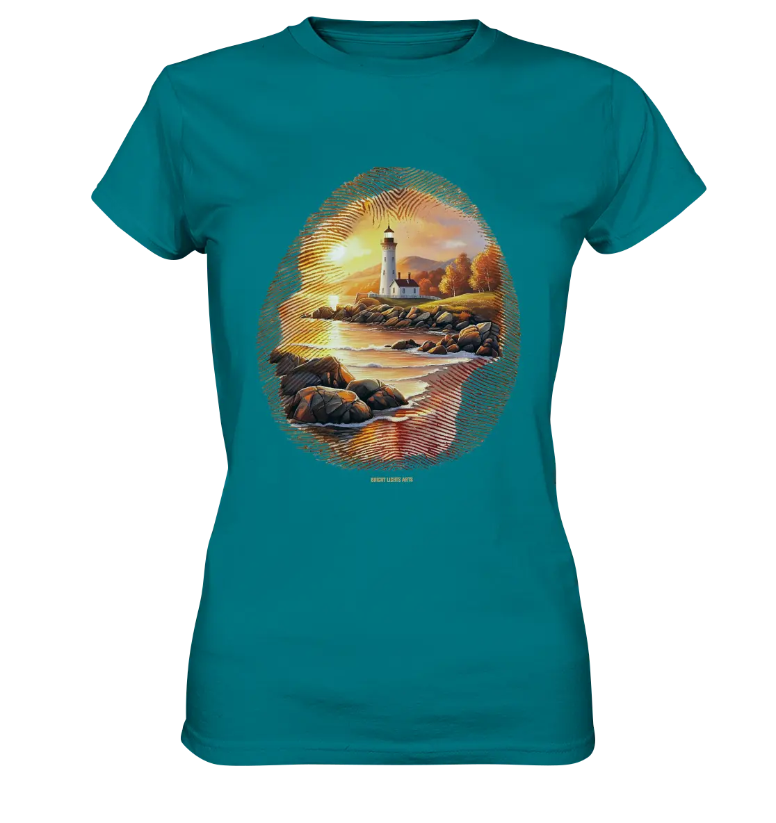 Goldene Stille - Ladies Premium Shirt Bright Lights Arts