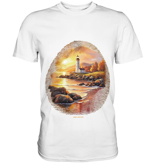 Goldene Stille - Premium Shirt Bright Lights Arts