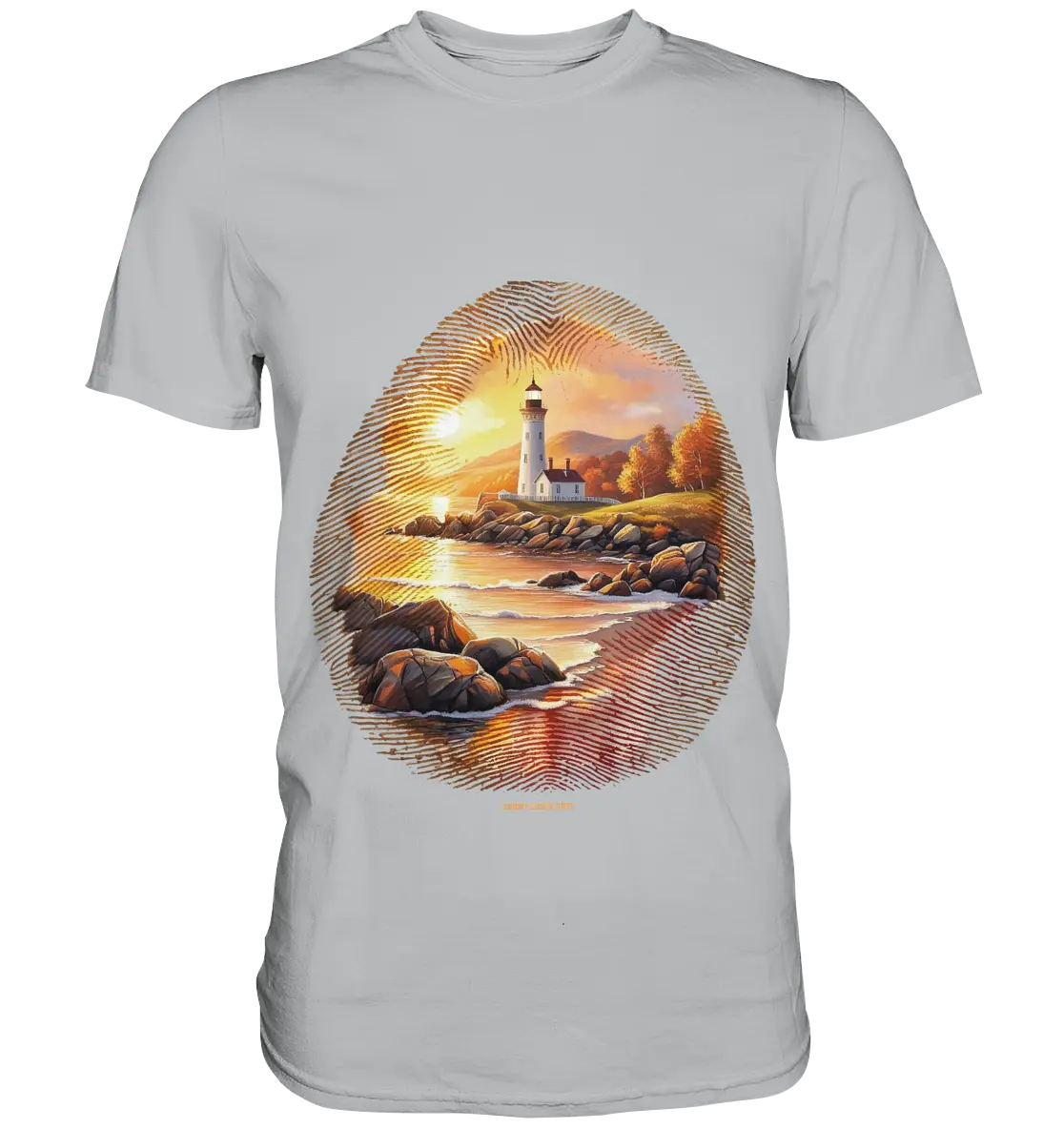 Goldene Stille - Premium Shirt Bright Lights Arts