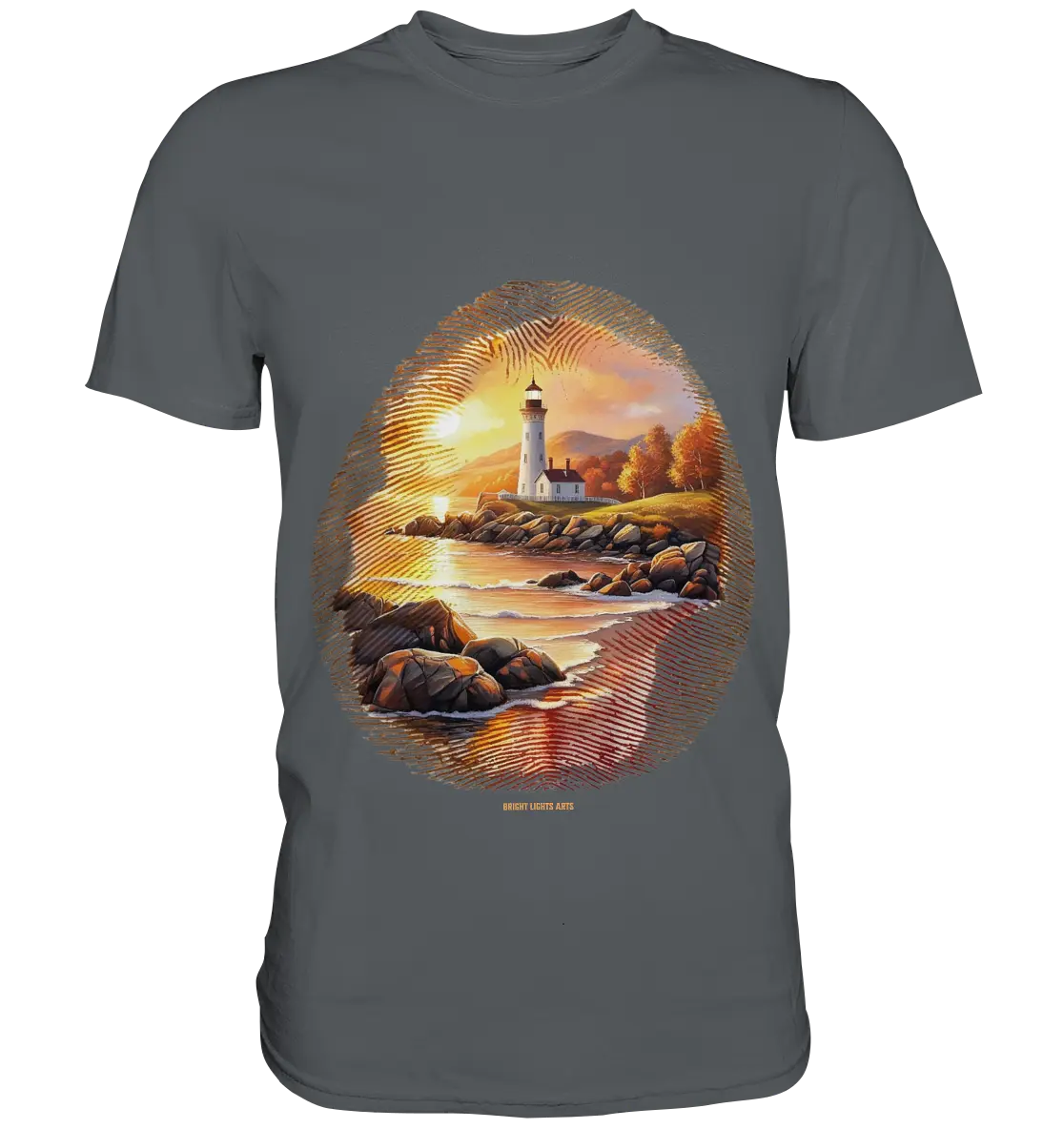 Goldene Stille - Premium Shirt Bright Lights Arts