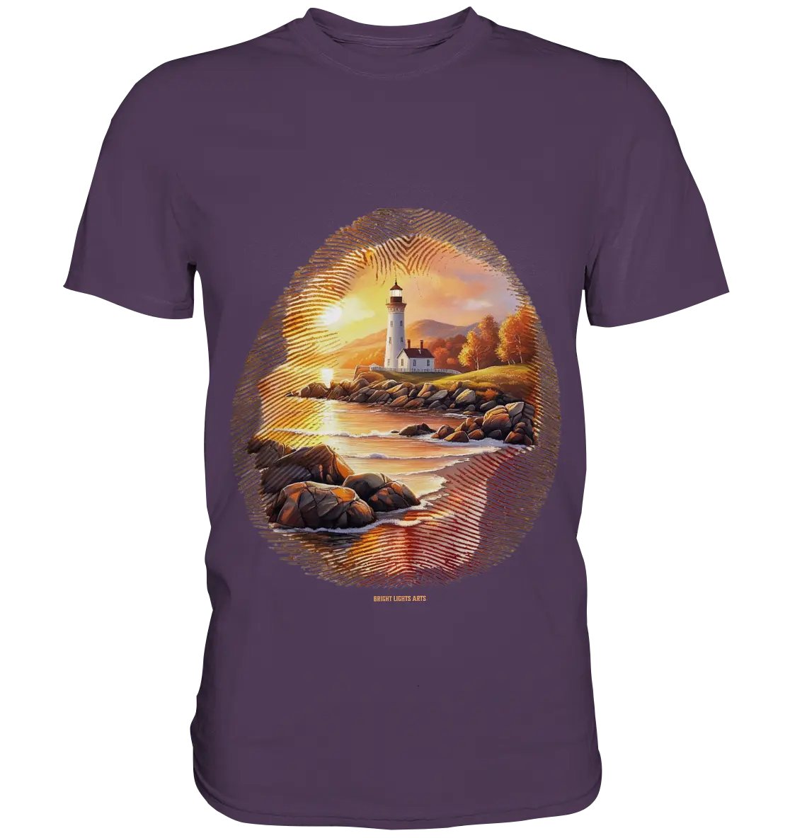 Goldene Stille - Premium Shirt Bright Lights Arts