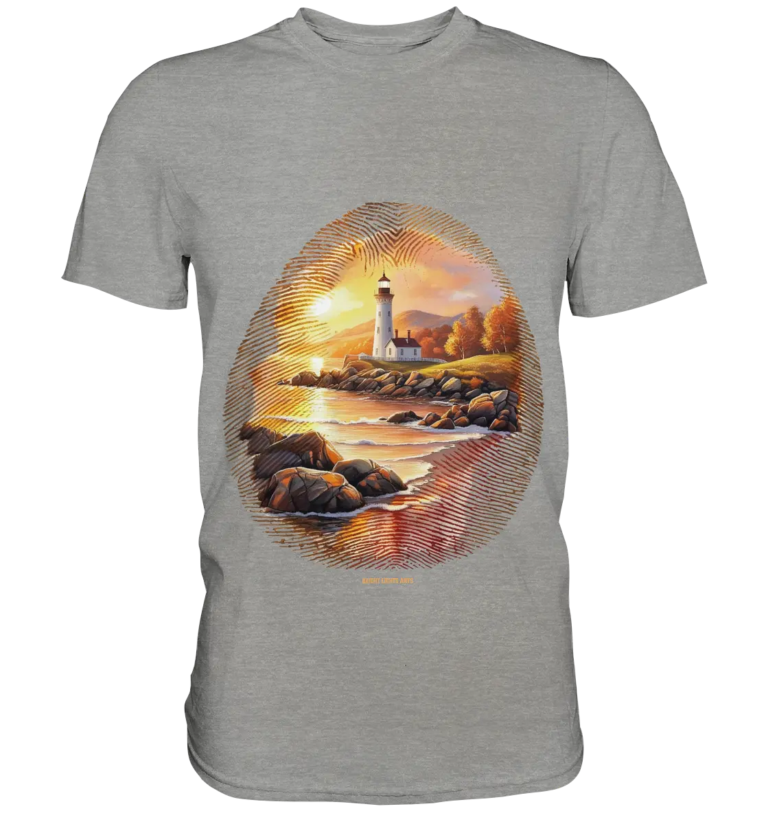 Goldene Stille - Premium Shirt Bright Lights Arts