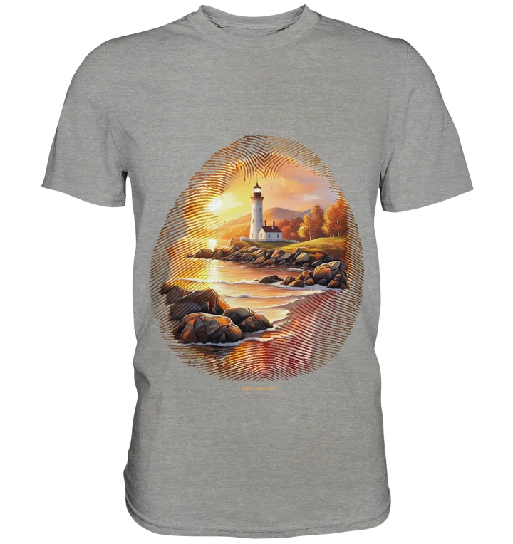 Goldene Stille - Premium Shirt Bright Lights Arts