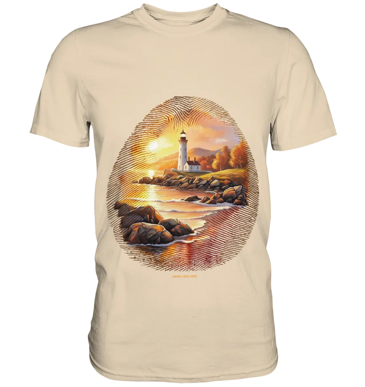 Goldene Stille - Premium Shirt Bright Lights Arts