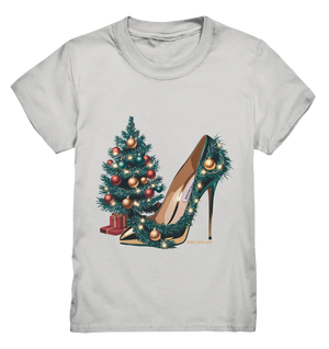 Goldener High Heel mit Weihnachtsbaum-Dekoration - Kids Premium Shirt Bright Lights Arts
