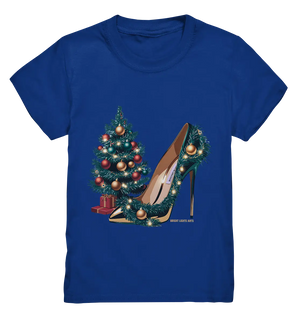 Goldener High Heel mit Weihnachtsbaum-Dekoration - Kids Premium Shirt Bright Lights Arts