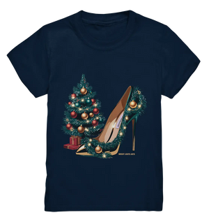 Goldener High Heel mit Weihnachtsbaum-Dekoration - Kids Premium Shirt Bright Lights Arts