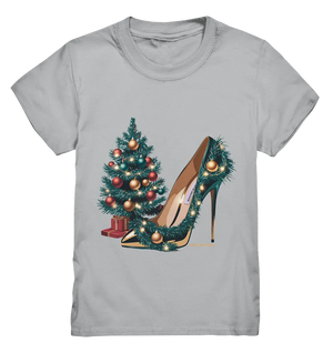 Goldener High Heel mit Weihnachtsbaum-Dekoration - Kids Premium Shirt Bright Lights Arts