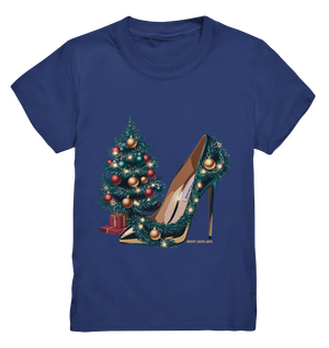Goldener High Heel mit Weihnachtsbaum-Dekoration - Kids Premium Shirt Bright Lights Arts