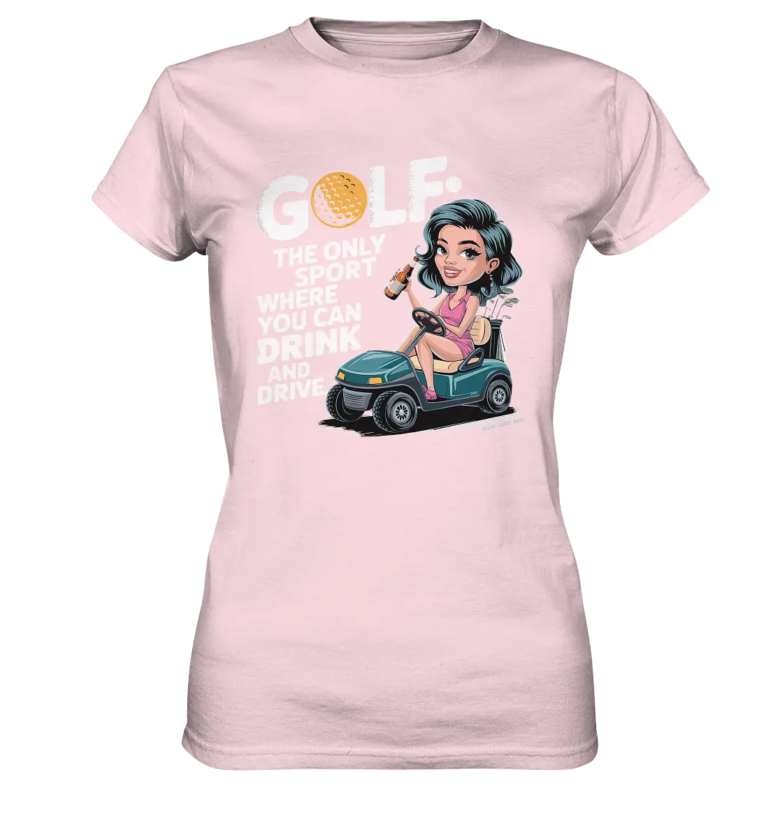 Golf & Drive – Der perfekte Cocktail-Sport - Ladies Premium Shirt Bright Lights Arts