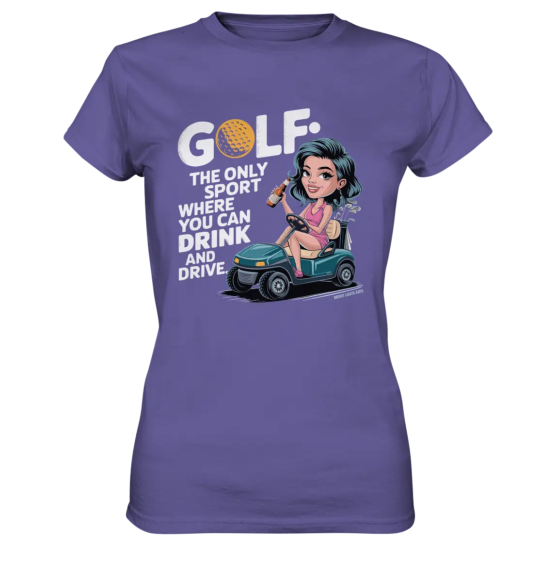 Golf & Drive – Der perfekte Cocktail-Sport - Ladies Premium Shirt Bright Lights Arts