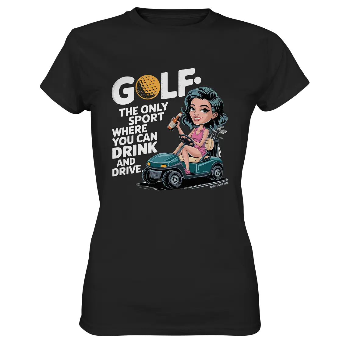 Golf & Drive – Der perfekte Cocktail-Sport - Ladies Premium Shirt Bright Lights Arts