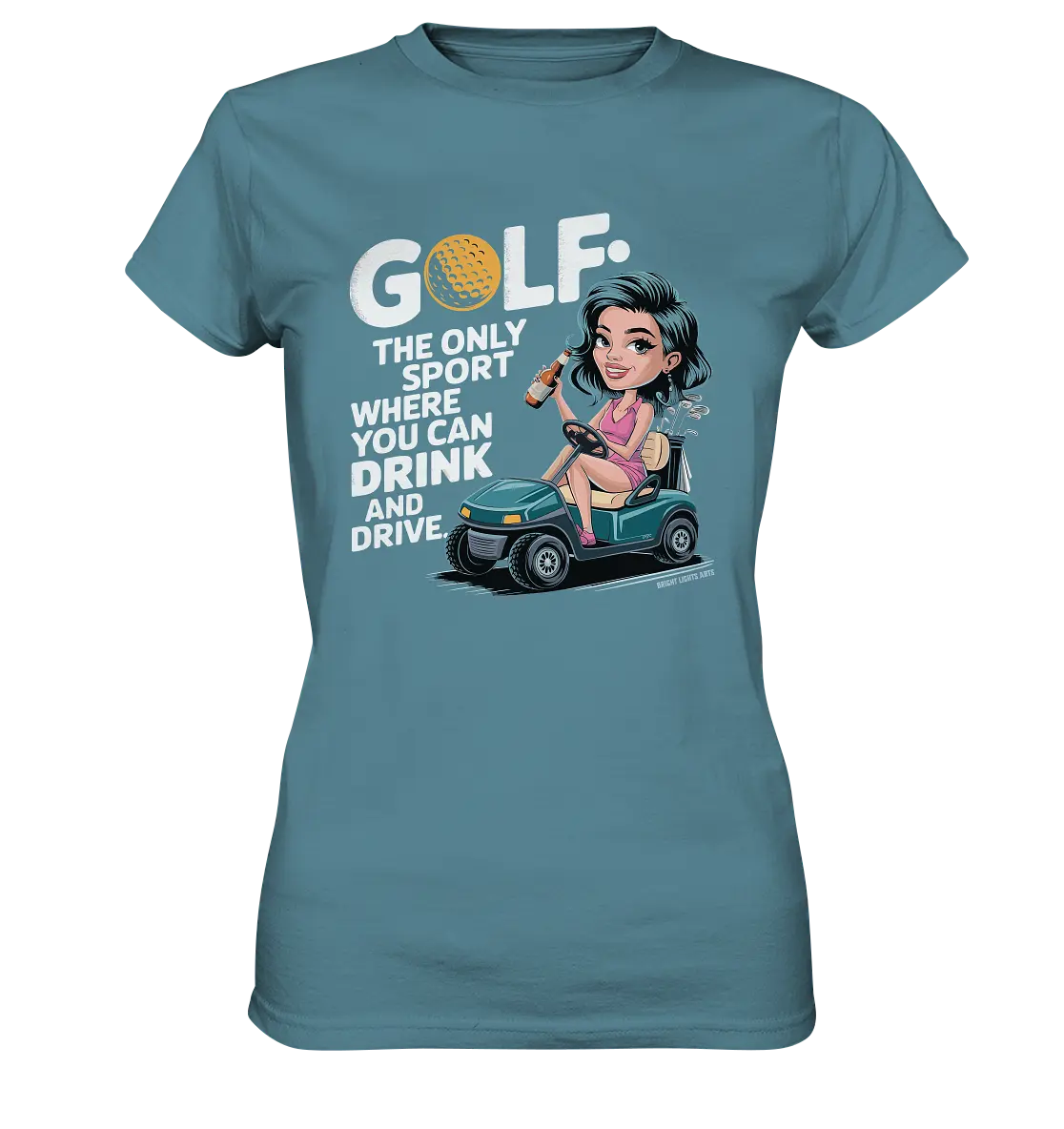 Golf & Drive – Der perfekte Cocktail-Sport - Ladies Premium Shirt Bright Lights Arts