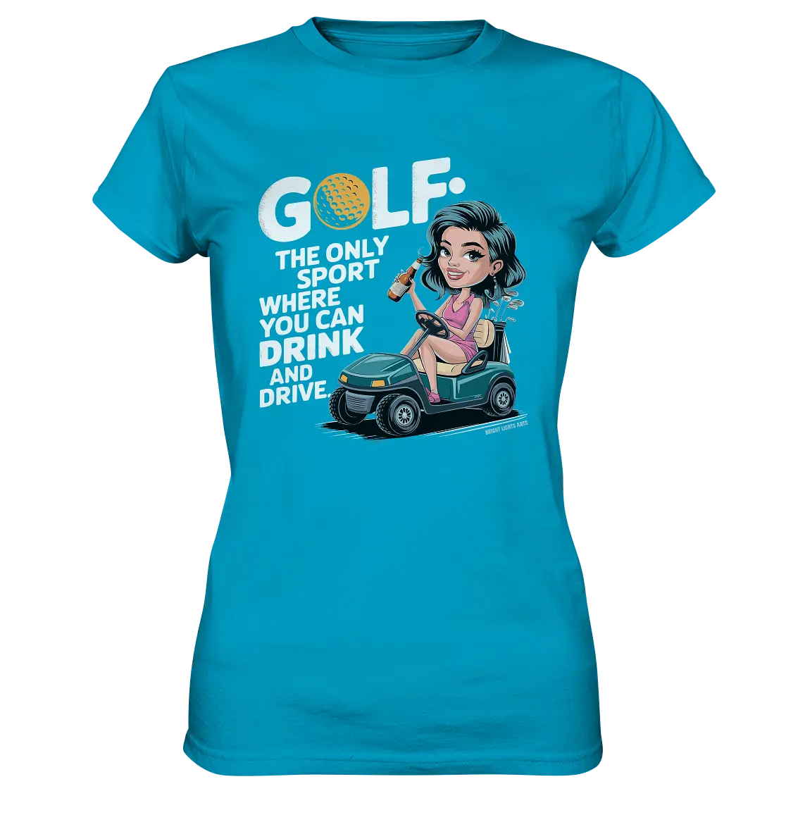 Golf & Drive – Der perfekte Cocktail-Sport - Ladies Premium Shirt Bright Lights Arts
