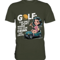 Golf & Drive – Der perfekte Cocktail-Sport - Premium Shirt Bright Lights Arts