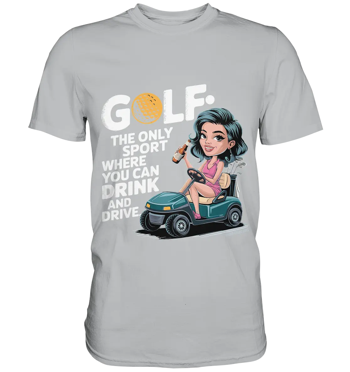 Golf & Drive – Der perfekte Cocktail-Sport - Premium Shirt Bright Lights Arts