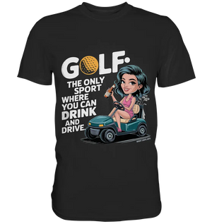 Golf & Drive – Der perfekte Cocktail-Sport - Premium Shirt Bright Lights Arts