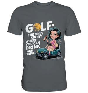 Golf & Drive – Der perfekte Cocktail-Sport - Premium Shirt Bright Lights Arts