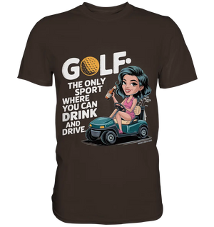 Golf & Drive – Der perfekte Cocktail-Sport - Premium Shirt Bright Lights Arts
