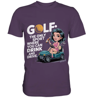 Golf & Drive – Der perfekte Cocktail-Sport - Premium Shirt Bright Lights Arts