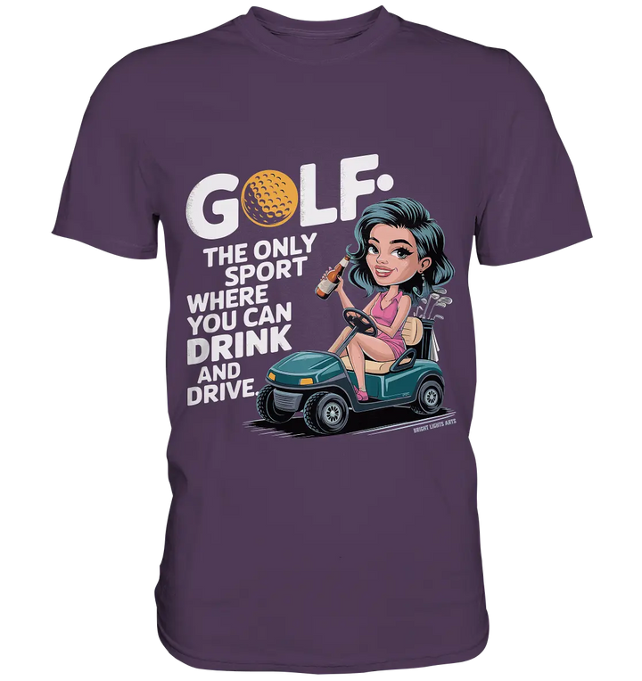 Golf & Drive – Der perfekte Cocktail-Sport - Premium Shirt Bright Lights Arts
