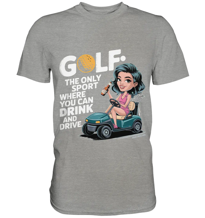 Golf & Drive – Der perfekte Cocktail-Sport - Premium Shirt Bright Lights Arts