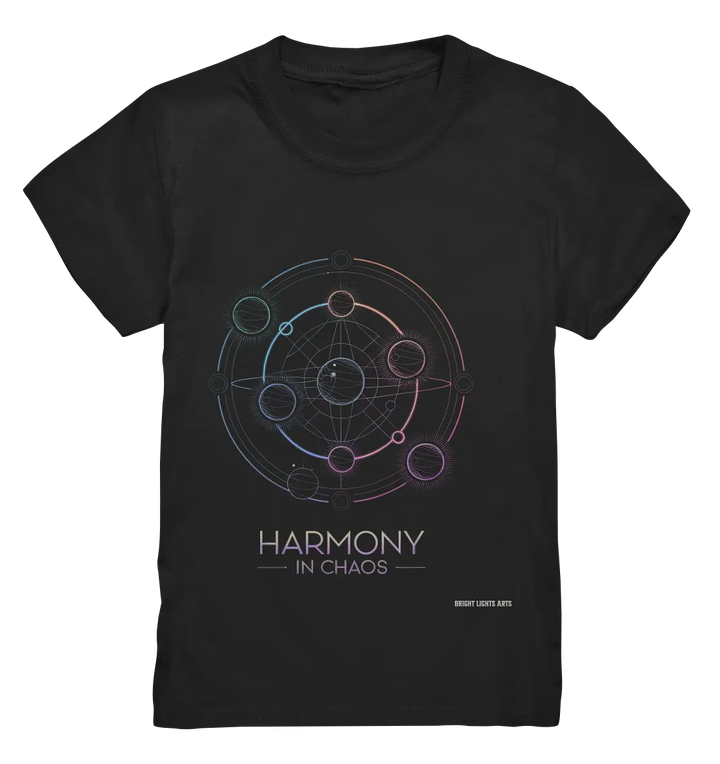 HARMONY IN CHAOS – Geometrisches und abstraktes Design mit einem Hauch von Kosmos - Kids Premium Shirt Bright Lights Arts