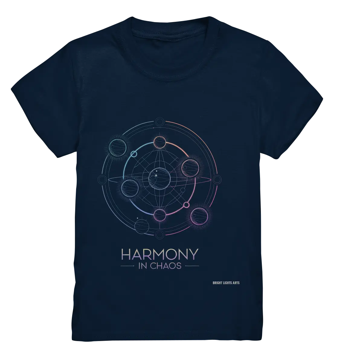 HARMONY IN CHAOS – Geometrisches und abstraktes Design mit einem Hauch von Kosmos - Kids Premium Shirt Bright Lights Arts