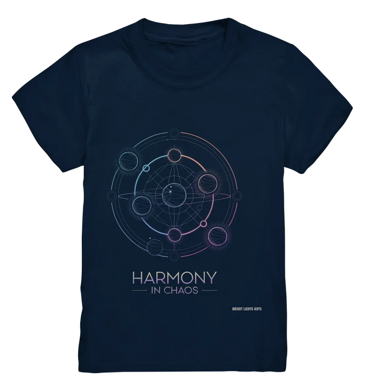 HARMONY IN CHAOS – Geometrisches und abstraktes Design mit einem Hauch von Kosmos - Kids Premium Shirt Bright Lights Arts