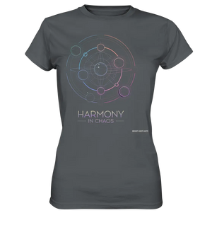 HARMONY IN CHAOS – Geometrisches und abstraktes Design mit einem Hauch von Kosmos - Ladies Premium Shirt Bright Lights Arts