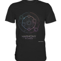 HARMONY IN CHAOS – Geometrisches und abstraktes Design mit einem Hauch von Kosmos - Premium Shirt Bright Lights Arts
