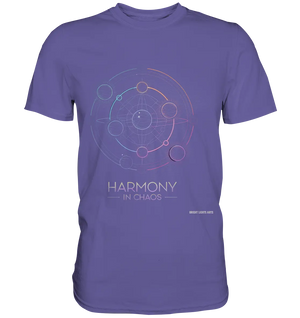 HARMONY IN CHAOS – Geometrisches und abstraktes Design mit einem Hauch von Kosmos - Premium Shirt Bright Lights Arts