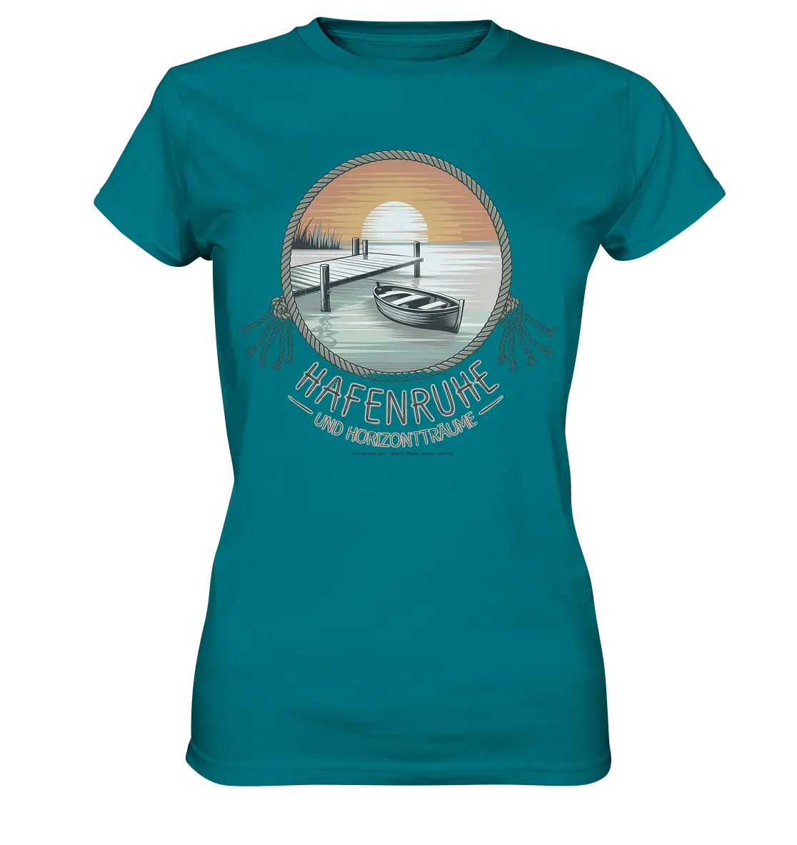 Hafenruhe & Horizontträume - Ladies Premium Shirt Bright Lights Arts