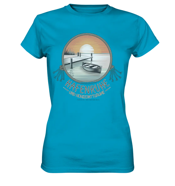 Hafenruhe & Horizontträume - Ladies Premium Shirt Bright Lights Arts