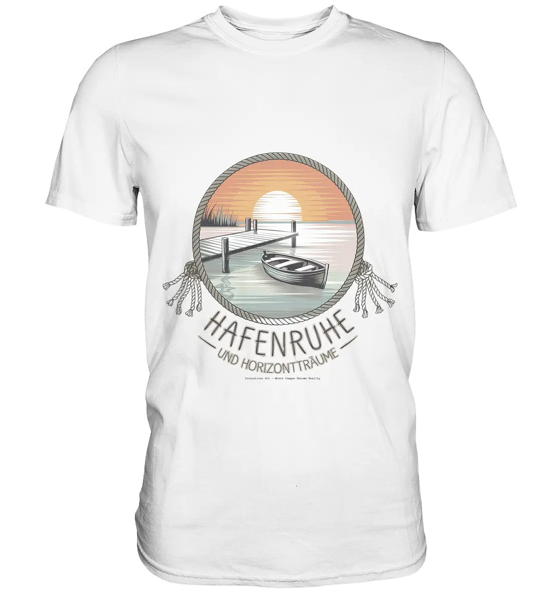 Hafenruhe & Horizontträume - Premium Shirt Bright Lights Arts
