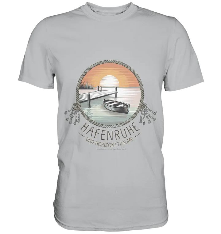 Hafenruhe & Horizontträume - Premium Shirt Bright Lights Arts