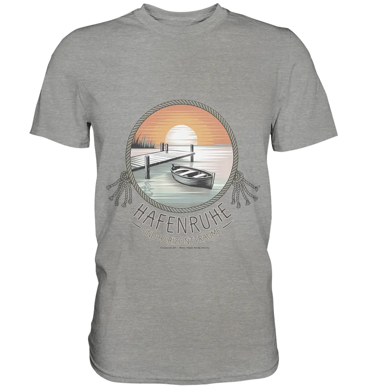 Hafenruhe & Horizontträume - Premium Shirt Bright Lights Arts