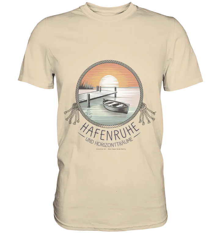 Hafenruhe & Horizontträume - Premium Shirt Bright Lights Arts
