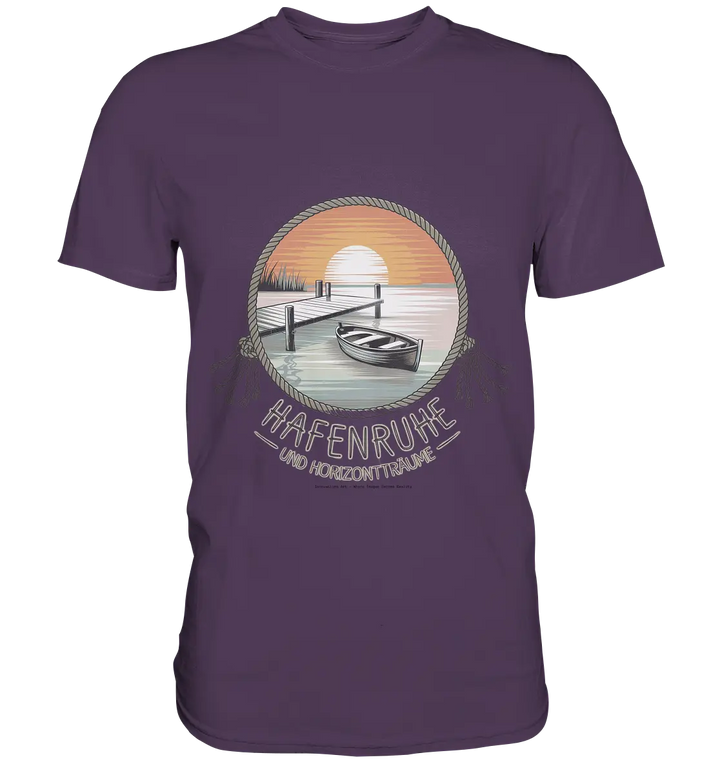 Hafenruhe & Horizontträume - Premium Shirt Bright Lights Arts