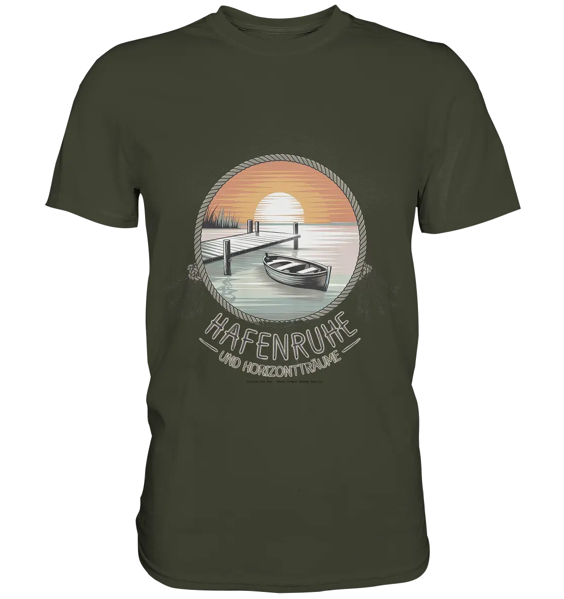 Hafenruhe & Horizontträume - Premium Shirt Bright Lights Arts