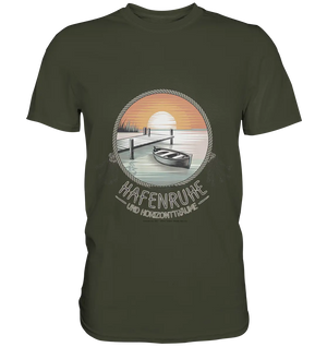 Hafenruhe & Horizontträume - Premium Shirt Bright Lights Arts