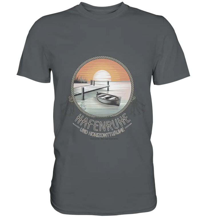 Hafenruhe & Horizontträume - Premium Shirt Bright Lights Arts
