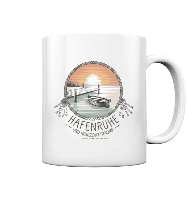 Hafenruhe & Horizontträume - Tasse glossy Bright Lights Arts