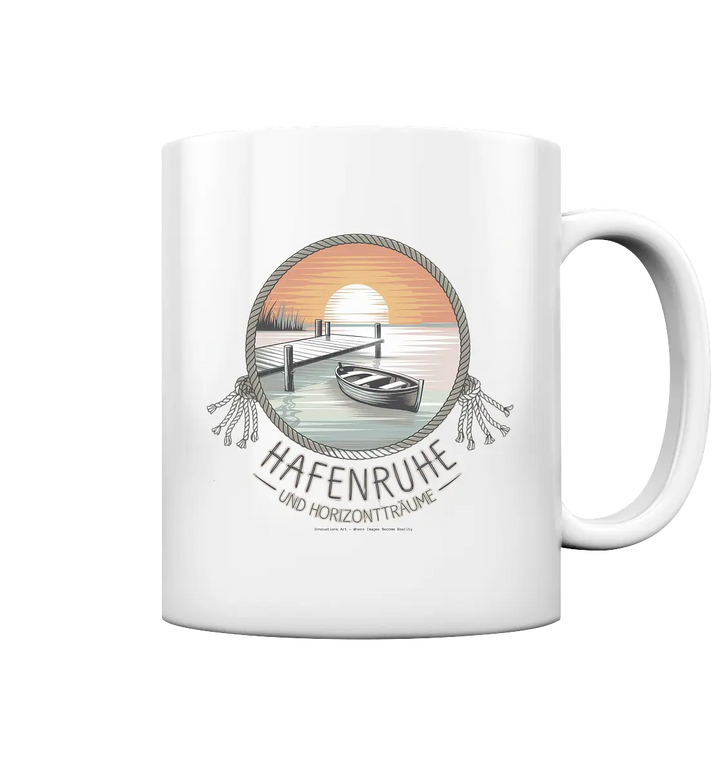 Hafenruhe & Horizontträume - Tasse glossy Bright Lights Arts